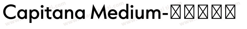 Capitana Medium字体转换